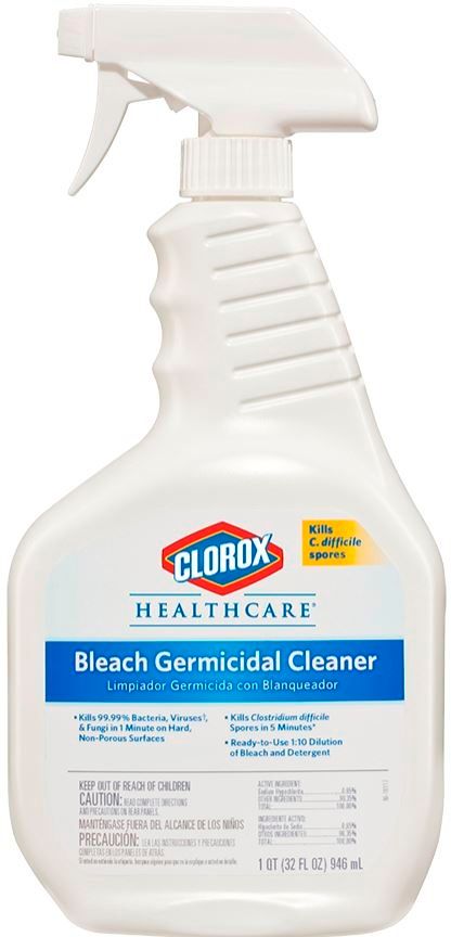 Clorox Disinfectant Cleaner With Bleach Spray, 32 Fluid Ounce -- 6 Per Case