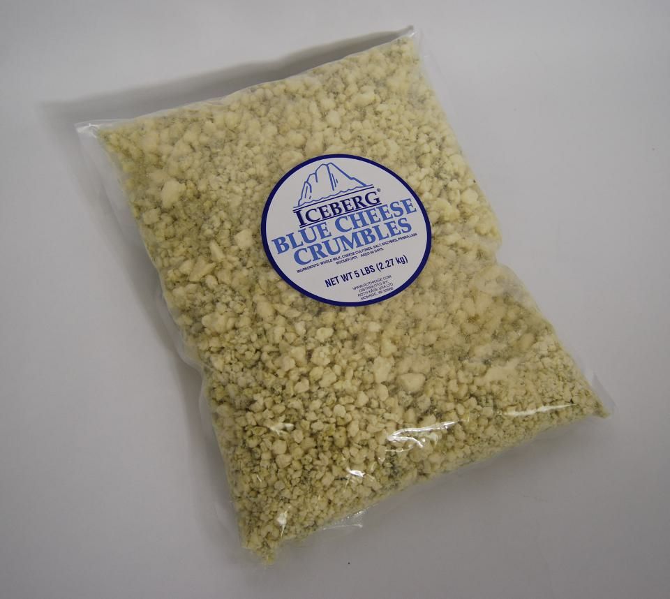 Iceberg Blue Cheese Crumbles, 5 Pound -- 4 Per Case