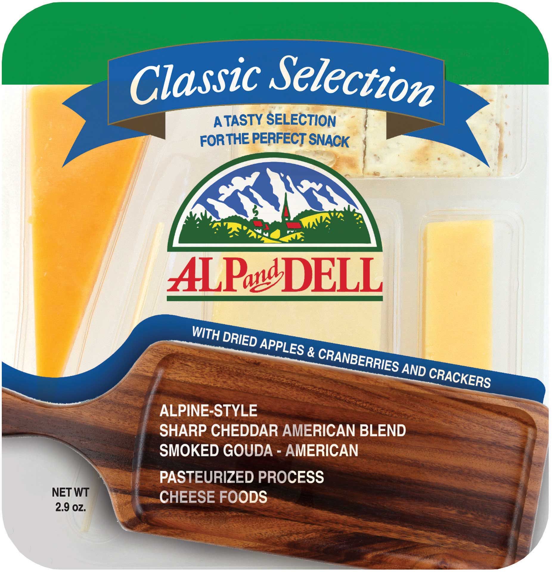 Alp And Dell Classic Selection Cheese Tray, 2.9 Ounce -- 18 Per Case