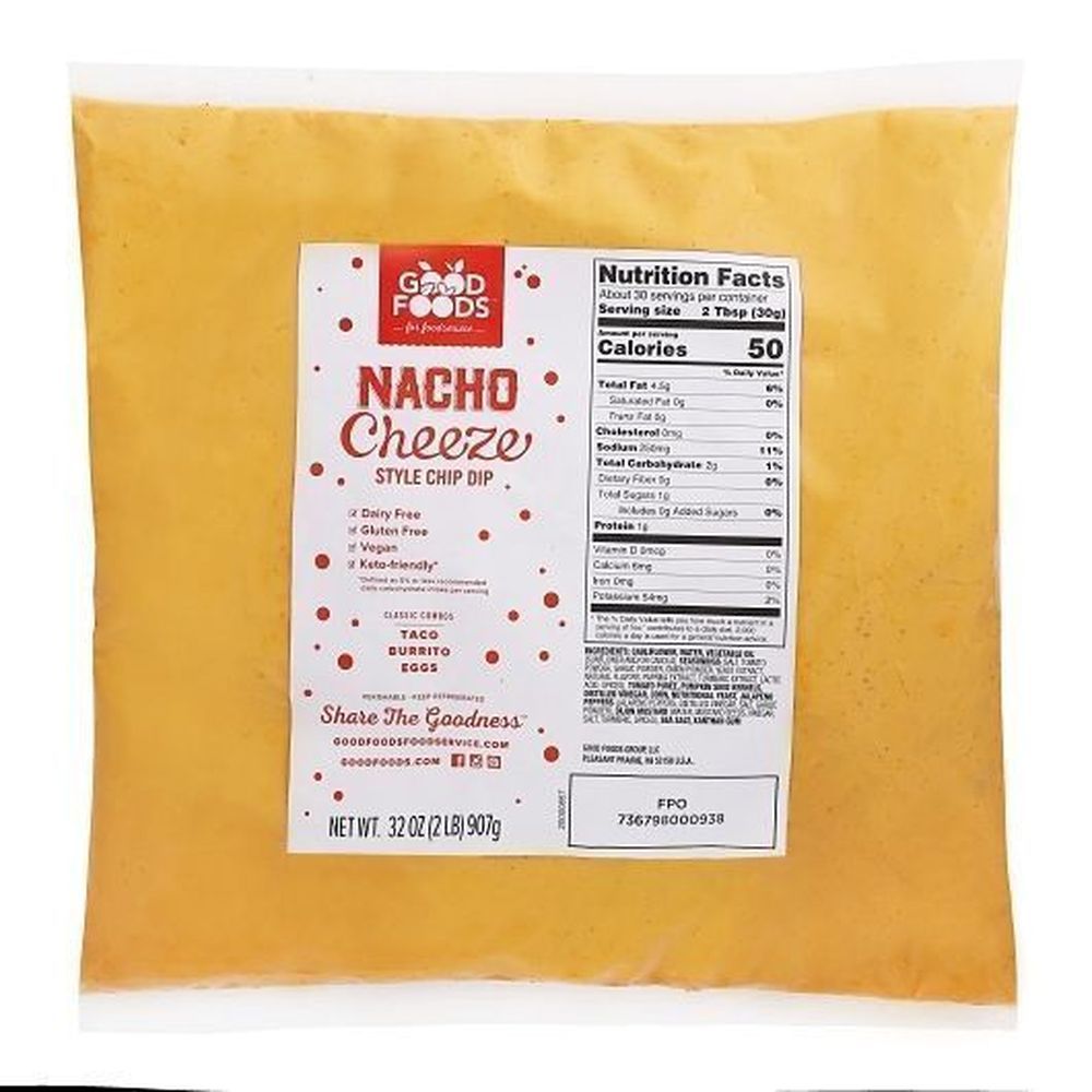 Good Foods Nacho Cheeze Dip, 2 Pound -- 6 Per Case