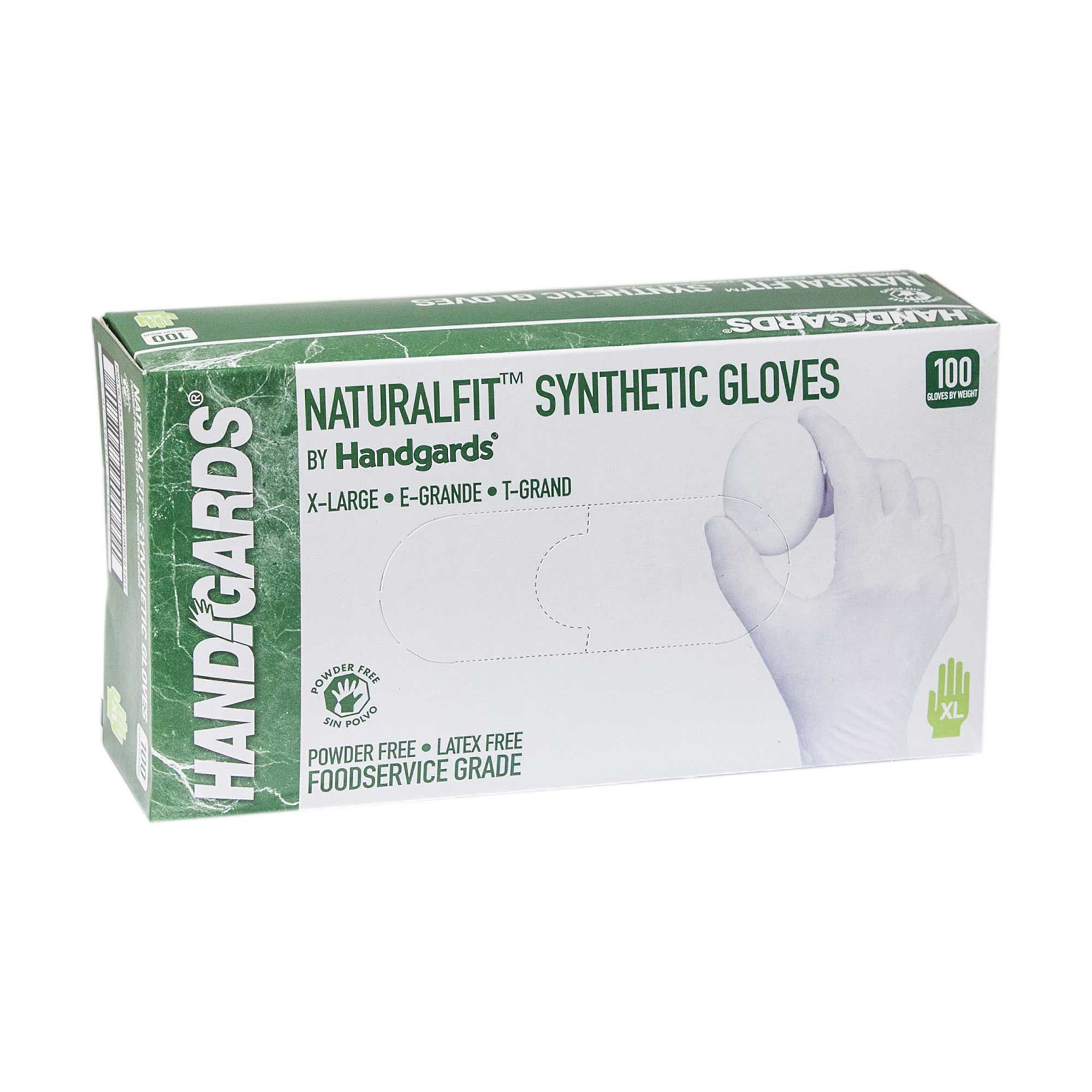 Handgards Extra Large White Synthetic Disposable Glove -- 10 Per Case