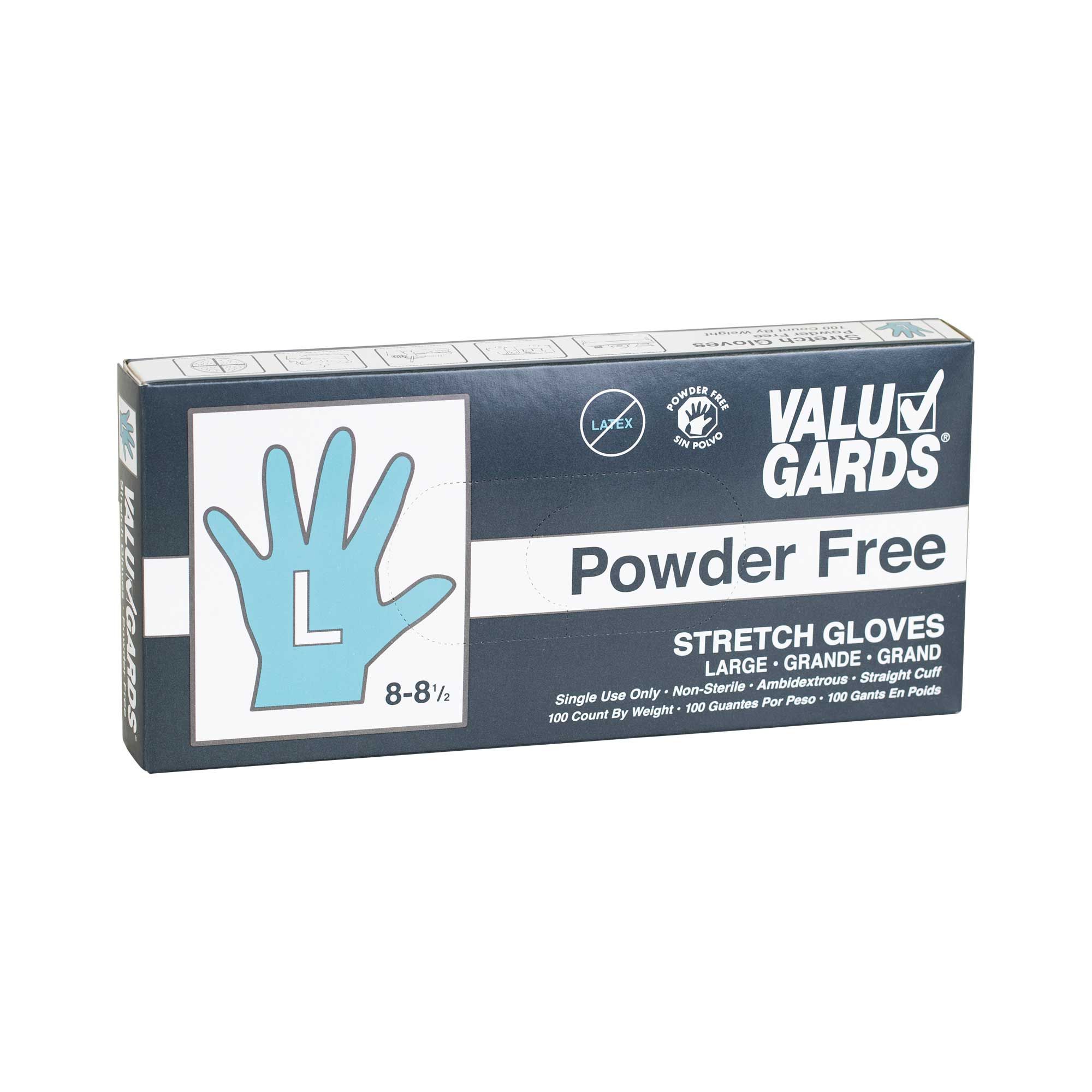 Valugards Stretch Poly Clear Disposable Large Glove -- 1000 Per Case