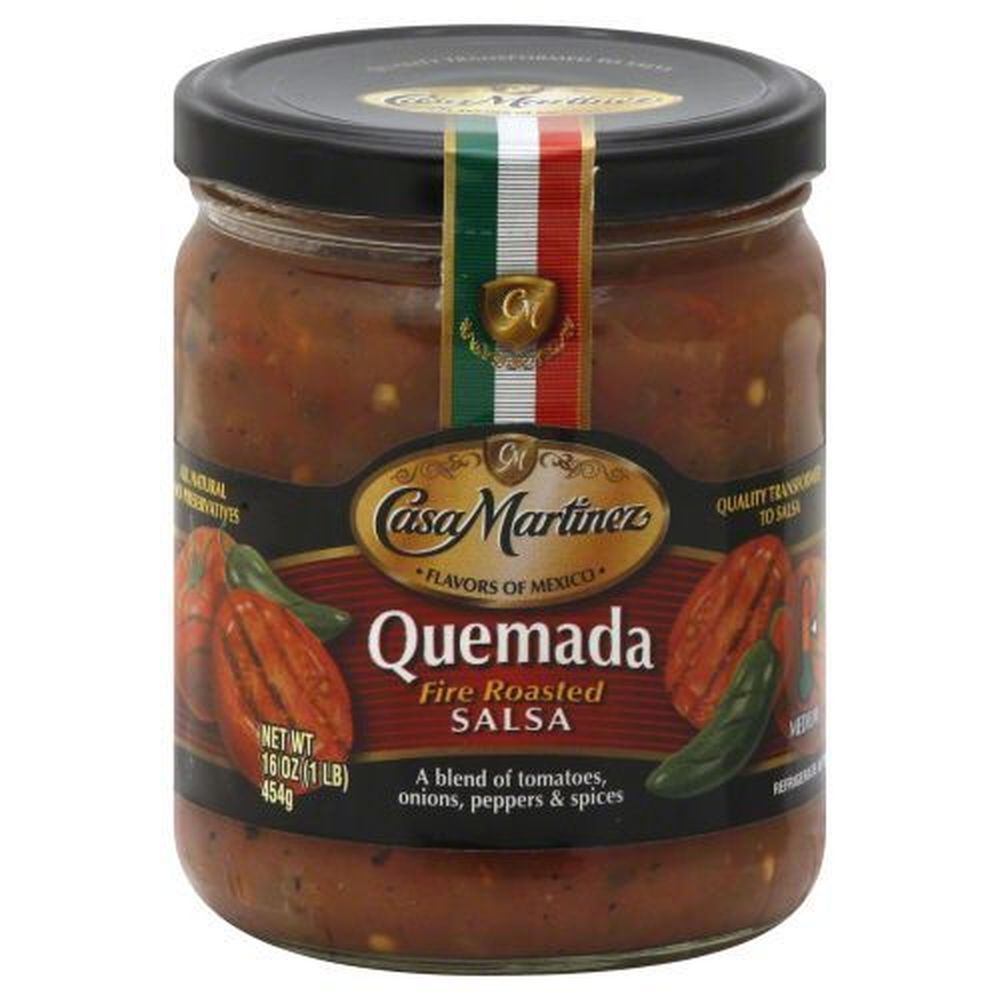Casa Martinez Quemada Fire Roasted Salsa, 16 Ounce -- 6 Per Case