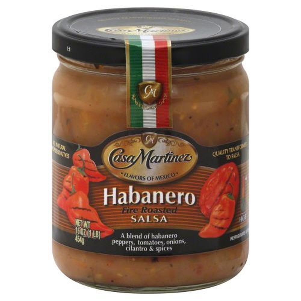 Casa Martinez Habanero Fire Roasted Salsa, 16 Ounce -- 6 Per Case