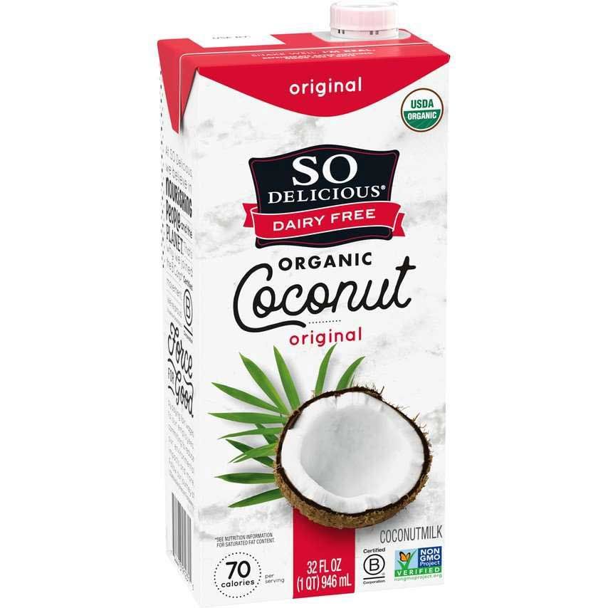 So Delicious Organic Original Coconut Milk Beverage, 32 Fluid Ounce -- 12 Per Case