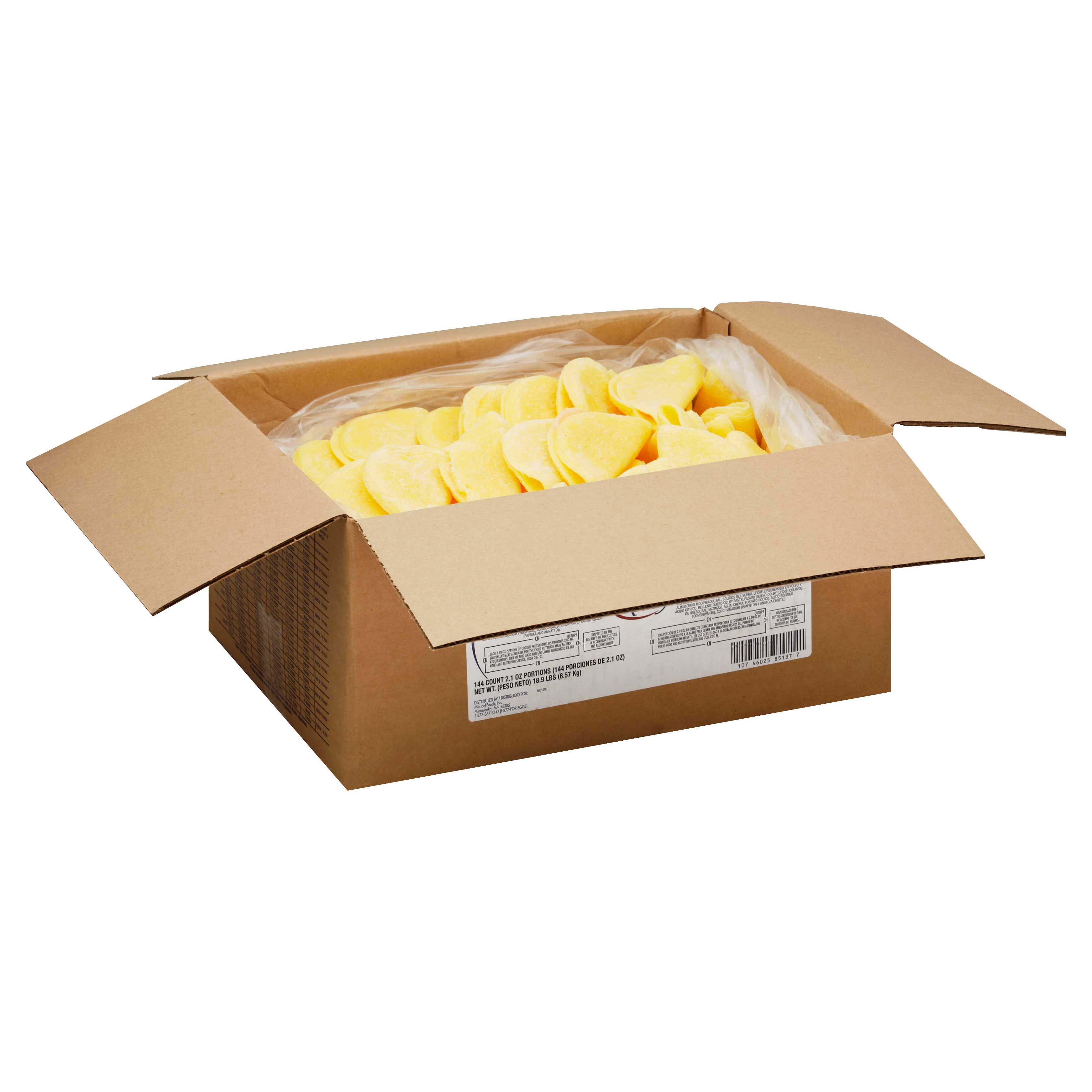 Papetti's Colby Cheese Omelette, 2.1 Ounce -- 144 Per Case