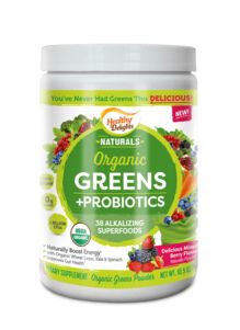 Healthy Delights Naturals Organic Greens Powder Plus Probiotics, 10.5 Ounce -- 12 Per Case