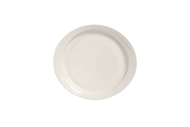 Syracuse China Cascade Flint Body Design Patented Medium Rim Great Plate, 10 7/8 X 9 5/8 Inch -- 12 Per Case