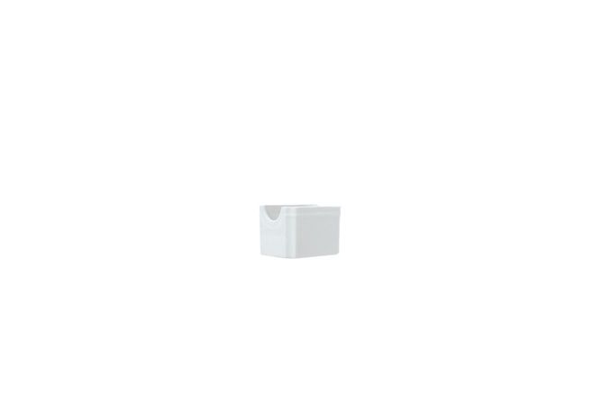 Syracuse China Reflections Aluma White Sugar Packet Holder, 2 1/8 X 3 1/4 X 2 5/8 Inch -- 24 Per Case