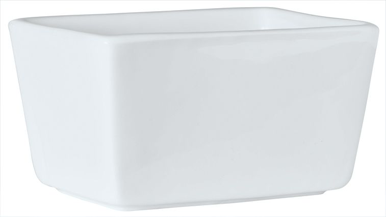 Syracuse China Aluma White Reflections Sugar Packet Holder -- 36 Per Case