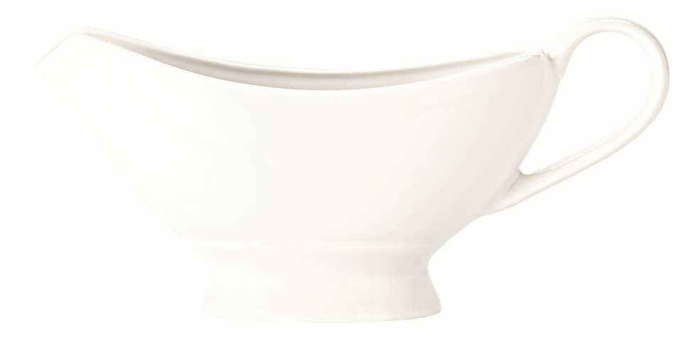 Syracuse Lunar Universal White Sauce Boat, 7 Ounce -- 12 Per Case