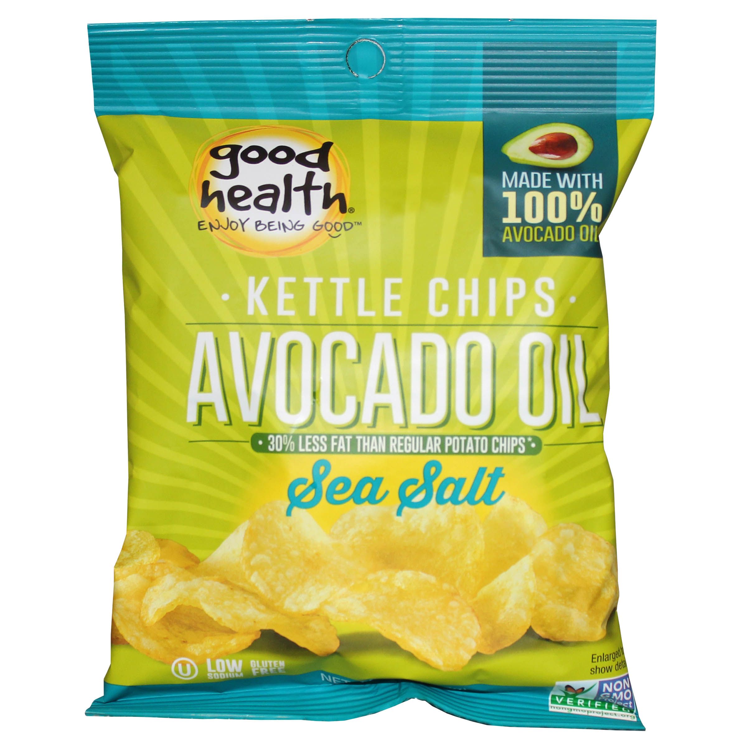 Good Health Natural Sea Salt Avocado Oil Kettle Chips, 1 Ounce -- 30 Per Case