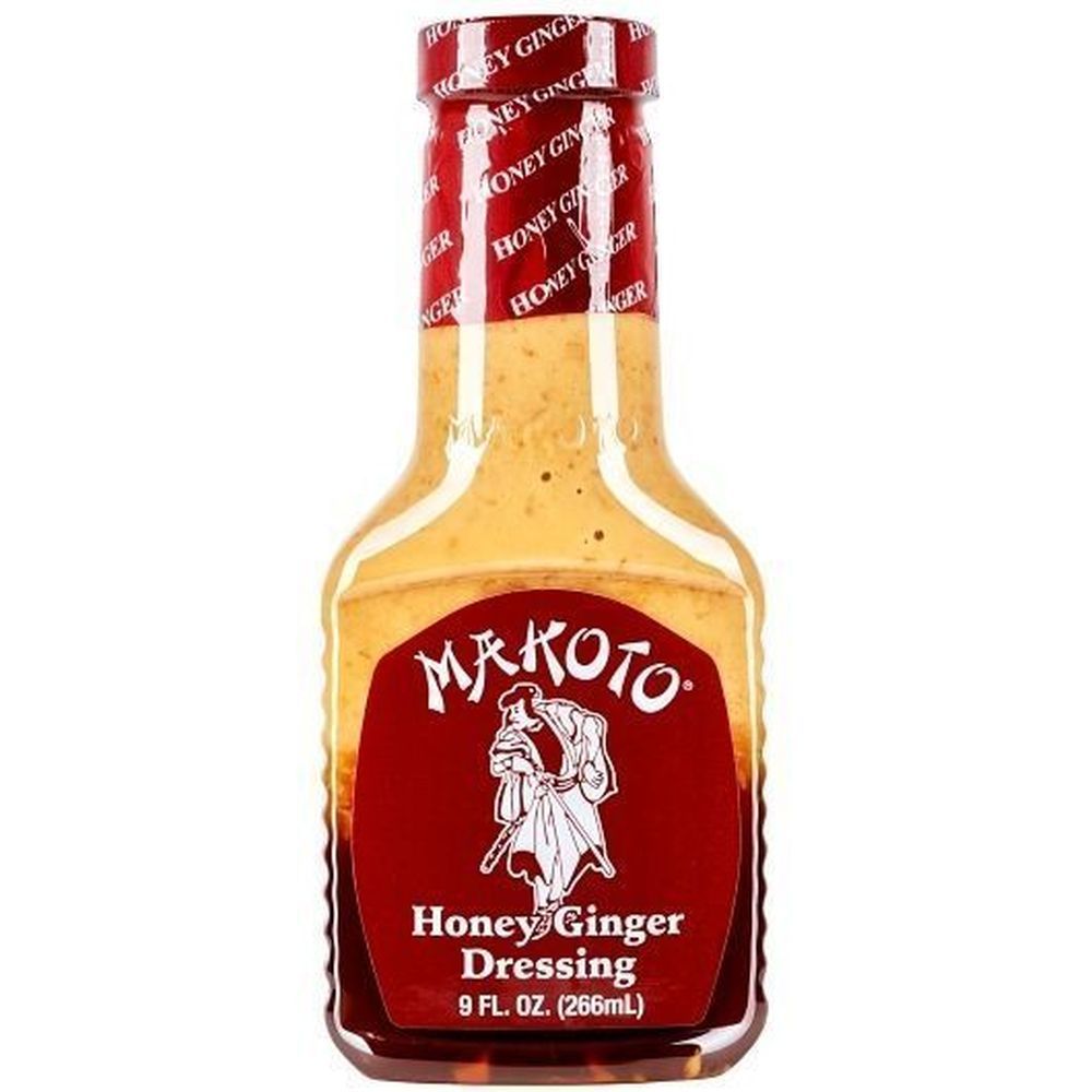 Makoto Honey Ginger Dressing, 9 Ounce Bottle -- 6 Per Case