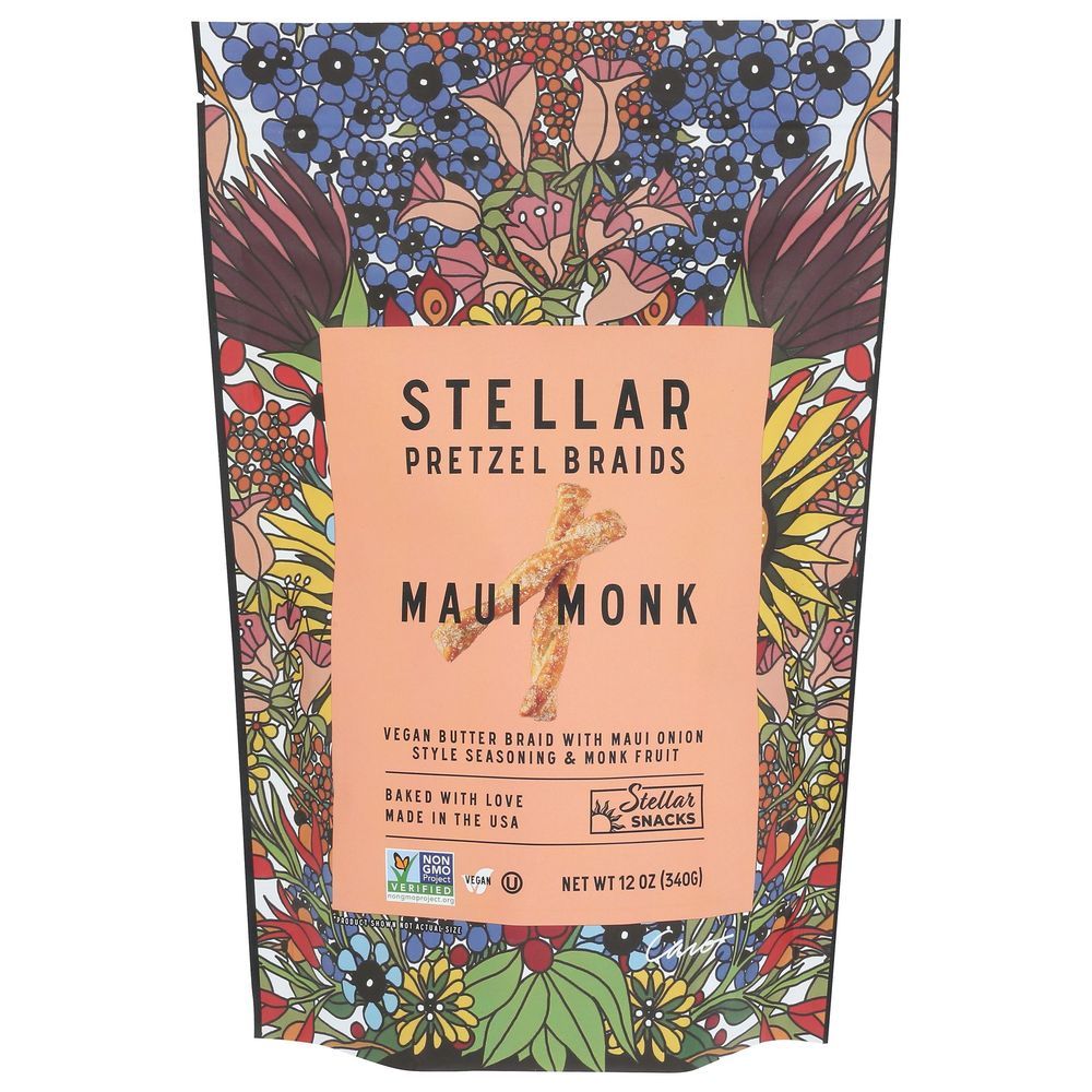 Stellar Snacks Maui Monk Pretzels, 12 Ounce -- 12 Per Case