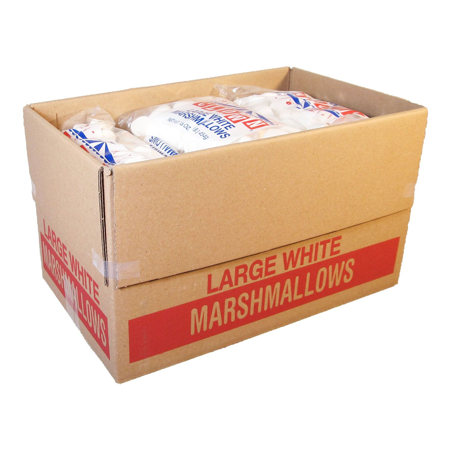 Clown Global Brands White Standard Marshmallows, 1 Pound -- 12 Per Case