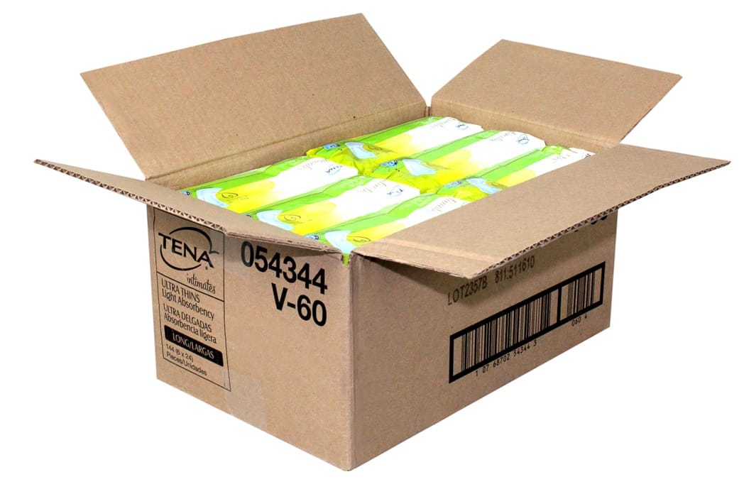 Tena Long Ultra Thin Pad, 24 Count -- 6 Per Case
