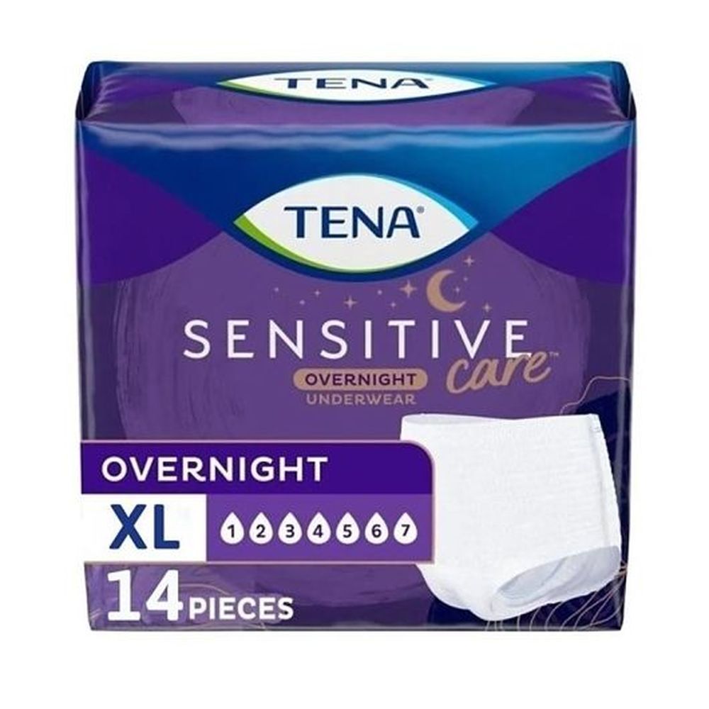 Tena Sensitive Care Xtra Large Overnight Underwear Pads, 14 Count -- 4 Per Case