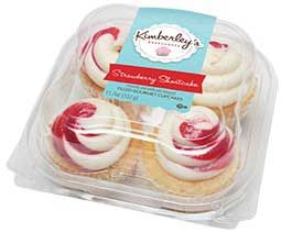Kimberley's Bakeshoppe Strawberry Shortcake Filled Gourmet Cupcake, 11.7 Ounce -- 12 Per Case