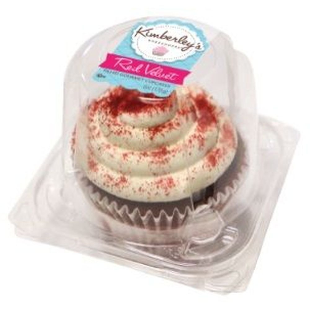 Kimberley's Bakeshoppe Gourmet Jumbo Red Velvet Cupcakes, 6 Ounce -- 12 Per Case