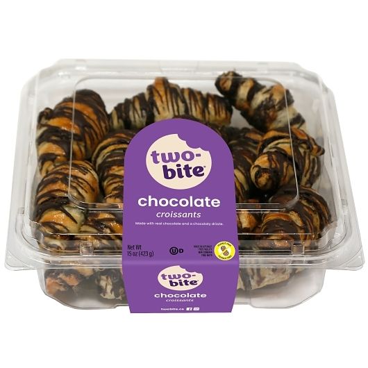 The Worthy Crumb Twice Two Bite Chocolate Croissant, 14.9 Ounce -- 12 Per Case