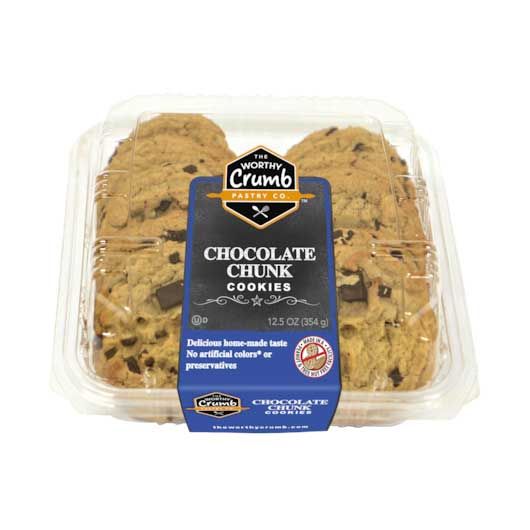 The Worthy Crumb Chocolate Chunk Cookie, 11.7 Ounce -- 15 Per Case