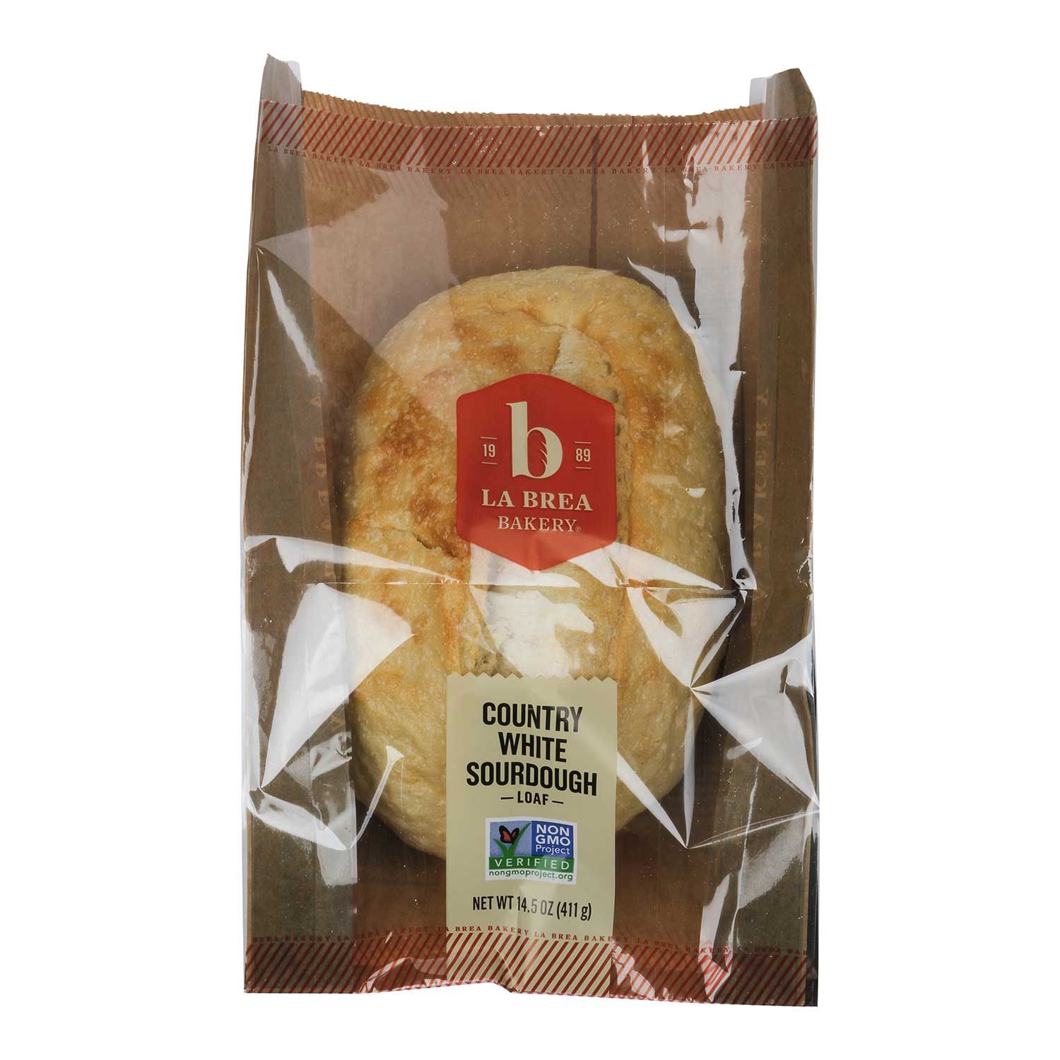 La Brea Bakery Country White Sourdough Oval Parbaked Bread Loaf, 16 Ounce -- 12 Per Case
