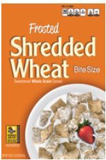 Ralston Foods Frosted Shreaded Wheat Cereal, 18 Ounce -- 10 Per Case.