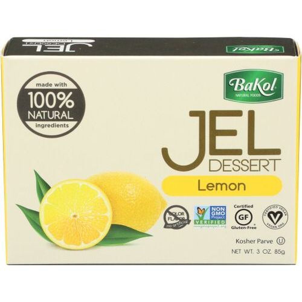 Bakol All Natural Lemon Dessert Jel, 3 Ounce -- 12 Per Case