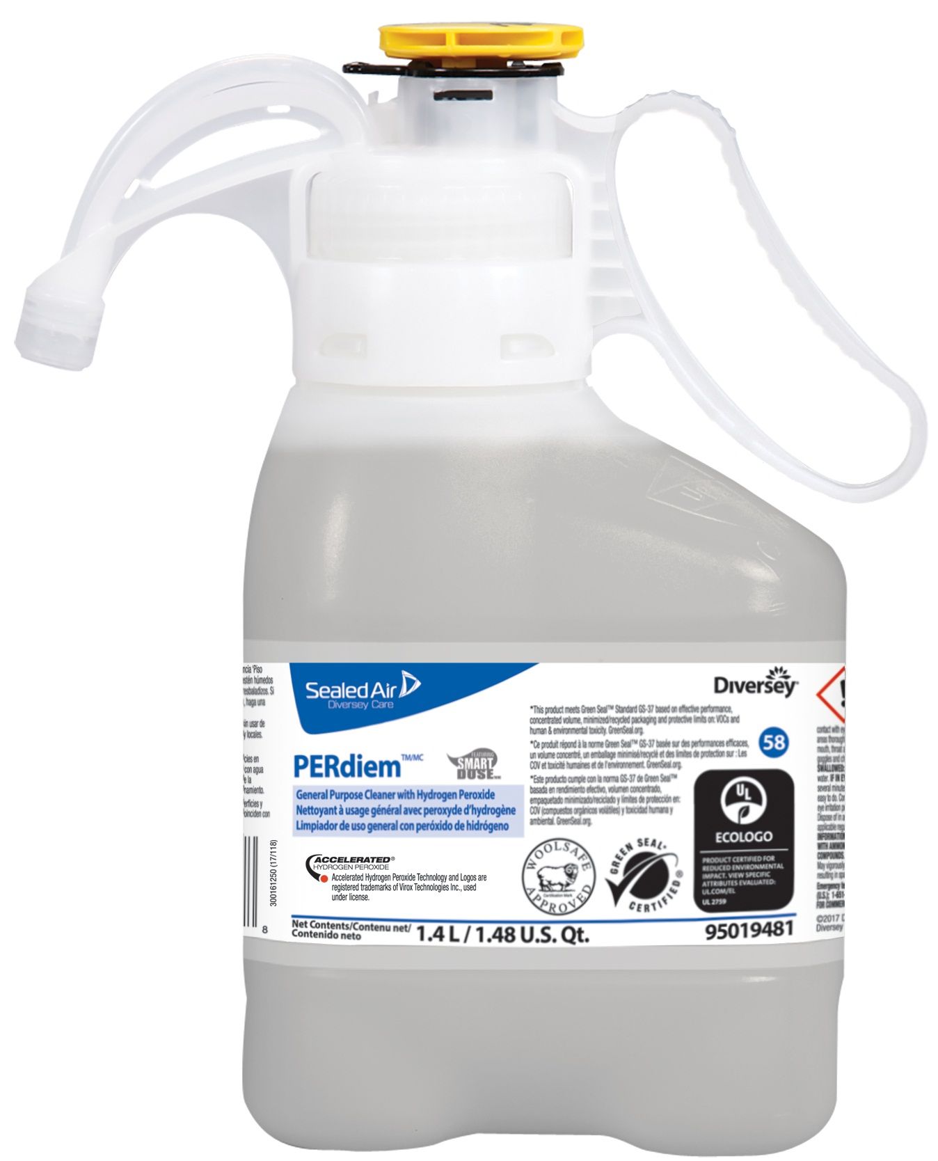 Perdiem Smart Dose Floor Cleaner, 47.3 Ounce -- 2 Per Case