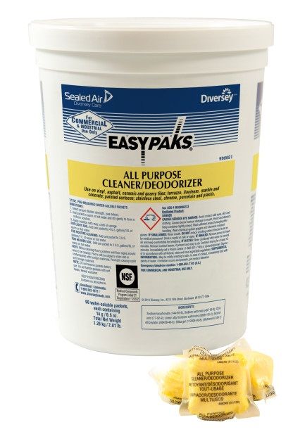 Easy Paks All Purpose Cleaner, 0.5 Ounce Packet -- 180 Per Case