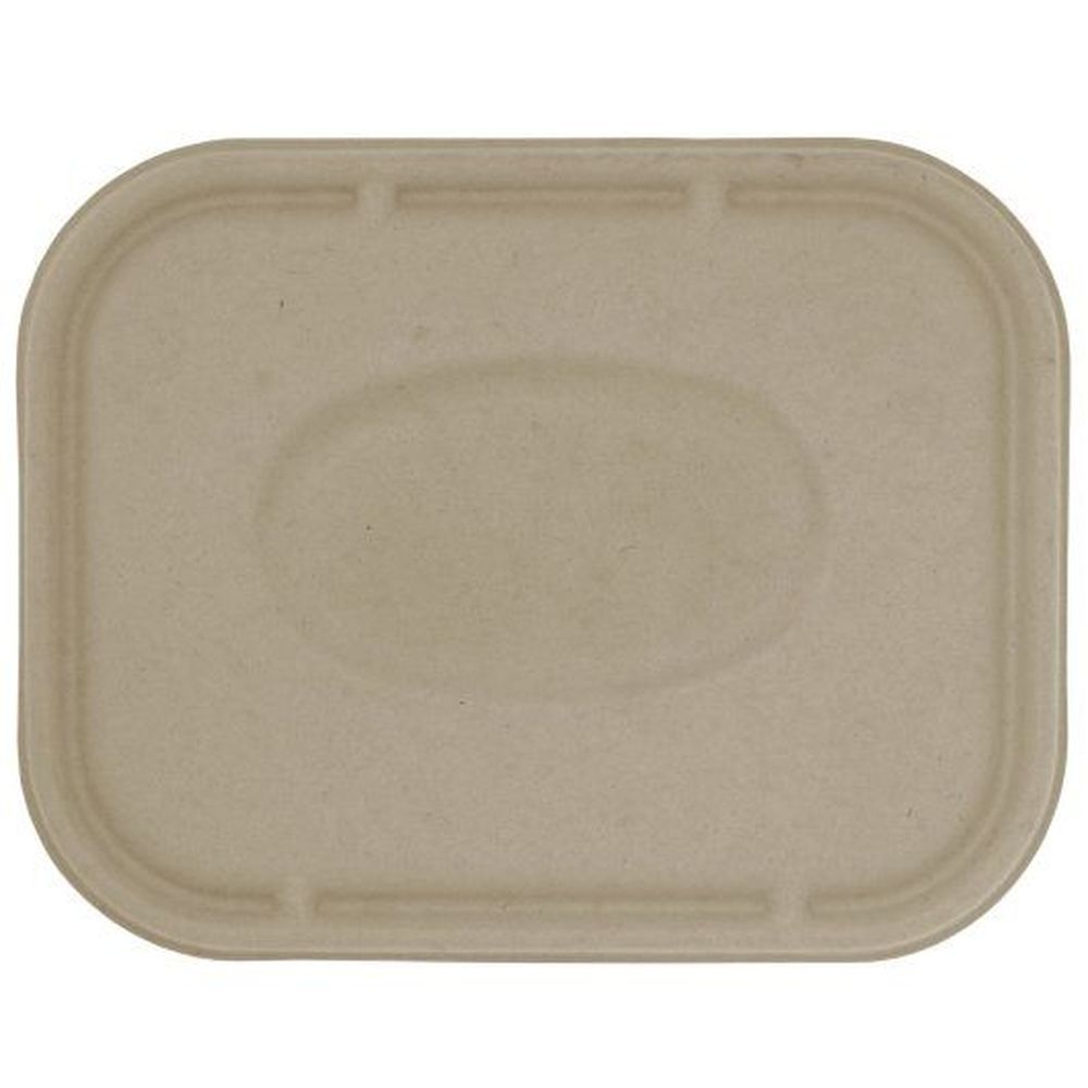 World Centric Plant Fiber Tray Lid Only, 50 Count -- 8 Per Case