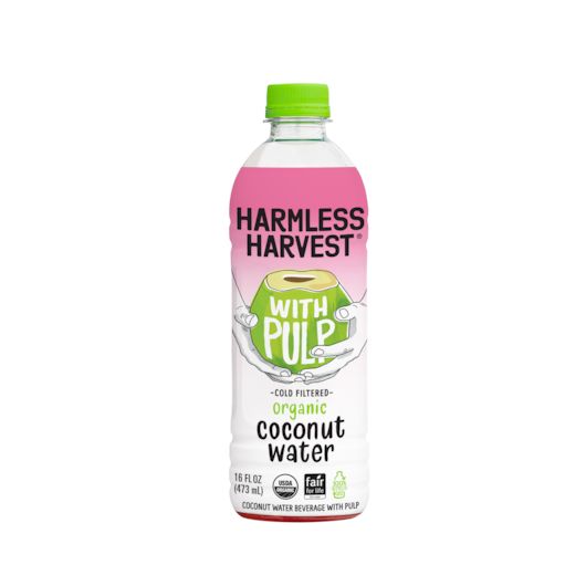 Harmless Harvest Organic Coconut Water With Pulp, 16 Fluid Ounce -- 6 Per Case