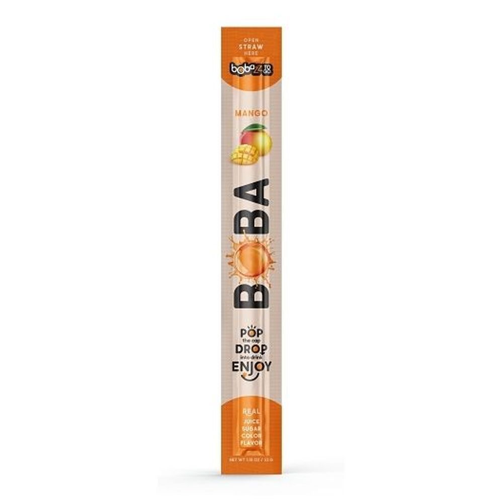 Bobazz To Go Mango Boba Straw, 1.06 Ounce -- 32 Per Case