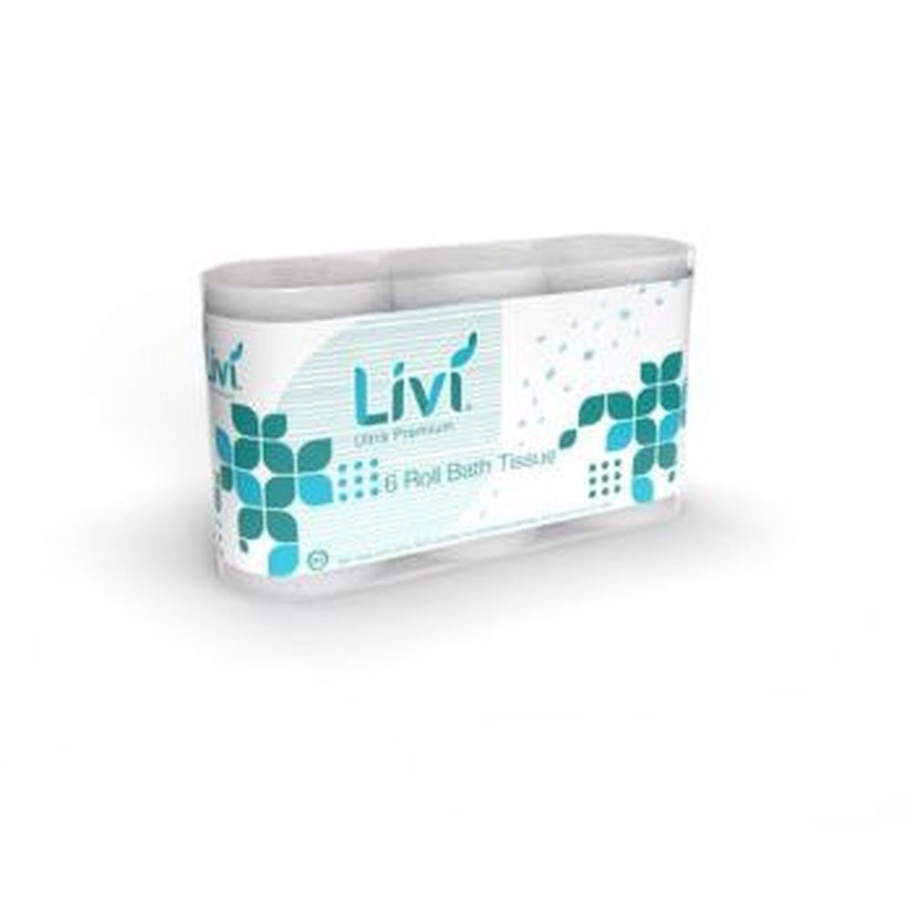 Solaris Livi Ultra Premium White 2 Ply Bath Tissue, 425 Count -- 36 Per Case