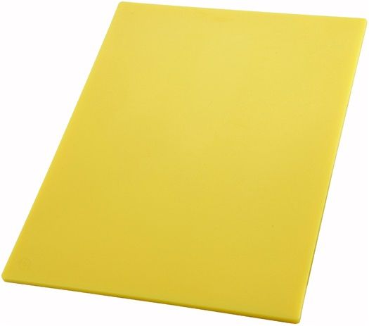 Winco Yellow Cutting Board, 15 X 20 X 1/2 Inch -- 6 Per Case