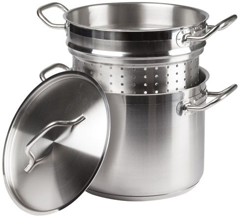 Winco Stainless Steel Steamer/pasta Cooker, 8 Quart -- 6 Per Case