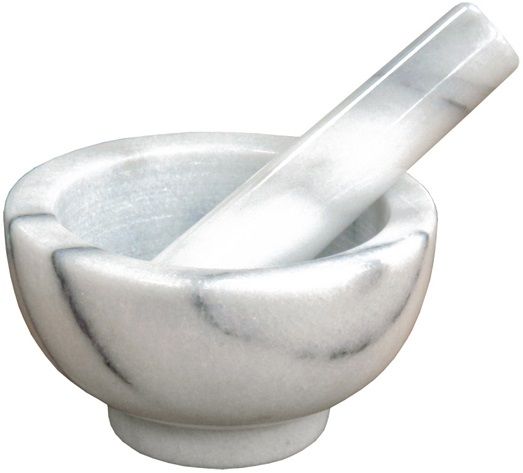 Winco Marble Mortar And Pestle Set, 4 1/2 Inch Dia. -- 12 Set Per Case