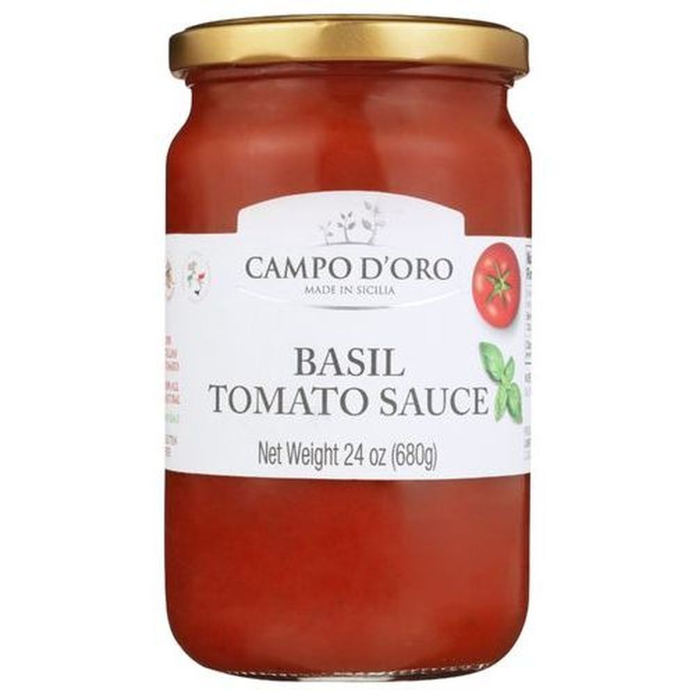 Campo Doro Organic Basil Tomato Sauce, 24 Ounce -- 6 Per Case