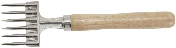 Winco 6 Prong Ice Chipper With Wooden Handle, 9 Inch Length -- 120 Per Case