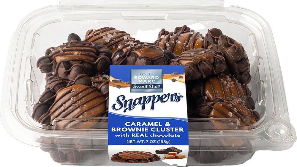 Edward Marc Caramel And Brownie Cluster With Real Chocolate, 7 Ounce -- 12 Per Case