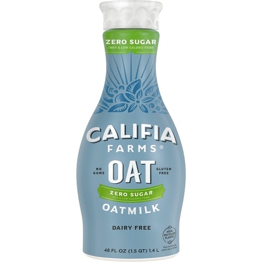Califia Farms Zero Sugar Oat Milk, 48 Fluid Ounce -- 6 Per Case