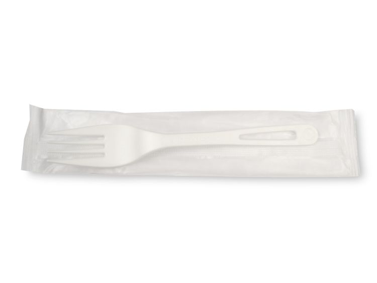 World Centric Compostable Tpla Individually Wrapped Fork, 6.3 Inch -- 750 Per Case