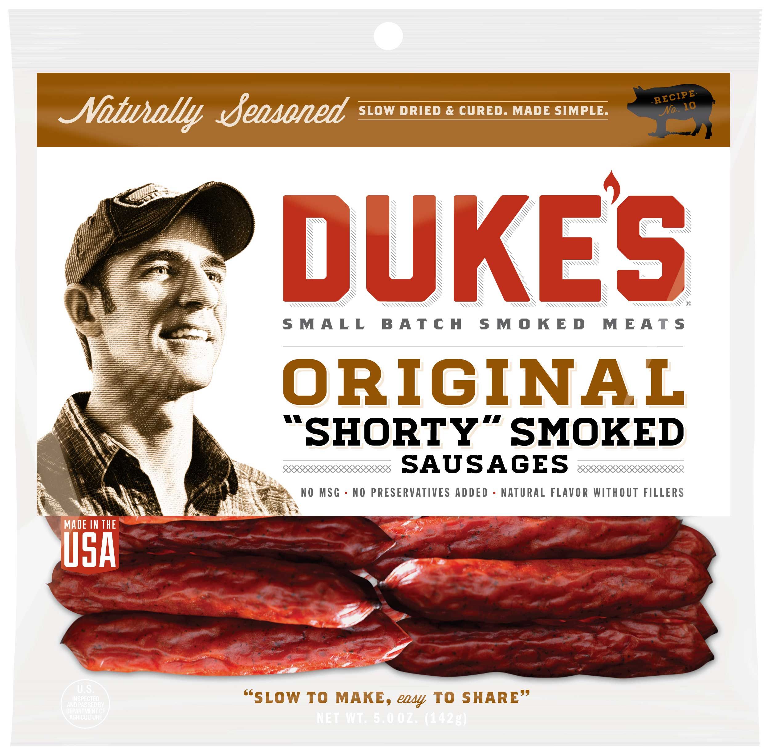 Duke's Original Shorty Smoked Sausages, 5 Ounce -- 8 Per Case