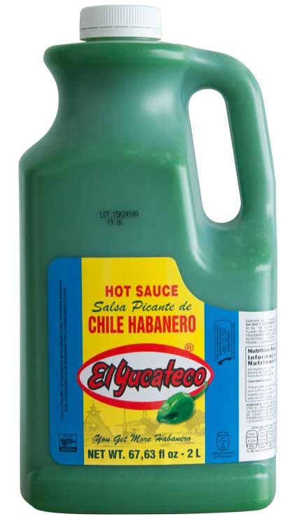El Yucateco Green Habanero Hot Sauce, 67.63 Fluid Ounce -- 1 Each