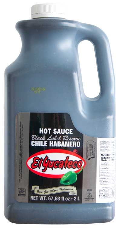 El Yucateco Black Label Reserve Habanero Hot Sauce, 67.63 Fluid Ounce -- 1 Each