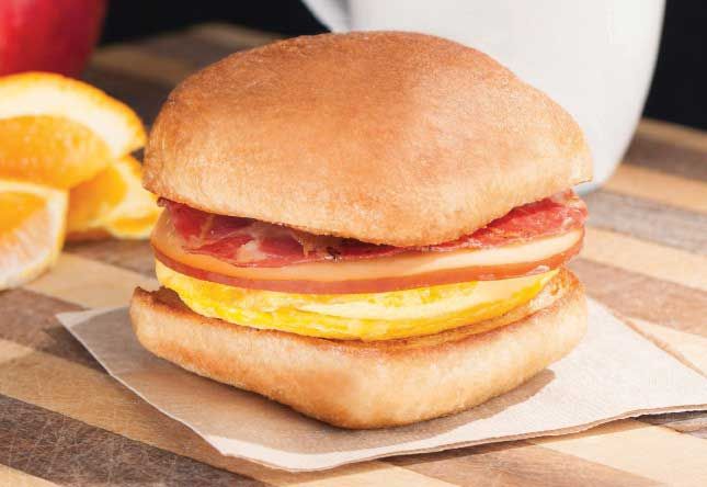 Grand Prairie Bacon Egg And Cheese On Ciabatta, 3.7 Ounce -- 24 Per Case