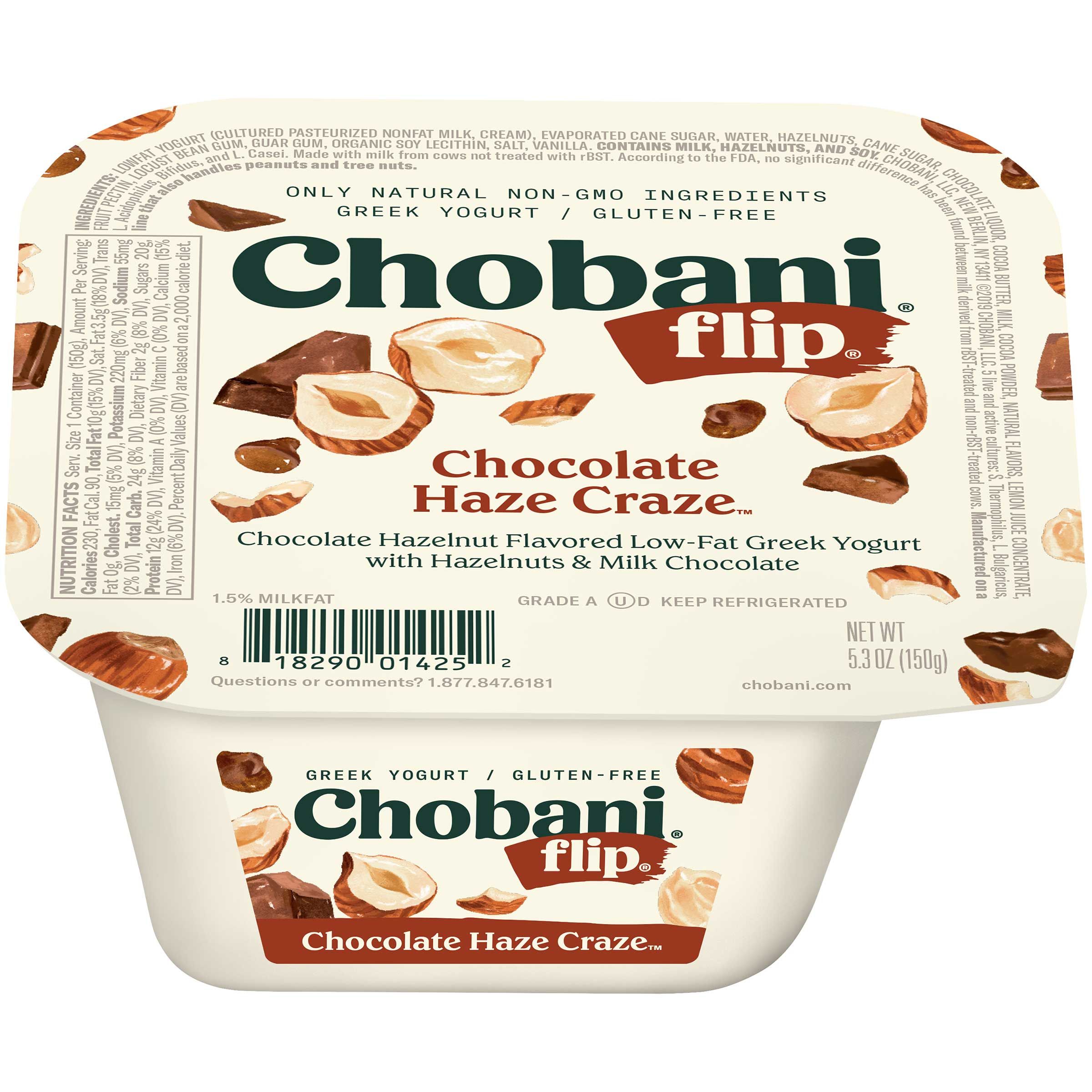 Chobani Flip Chocolate Haze Craze Greek Yogurt, 5.3 Ounce -- 12 Per Case