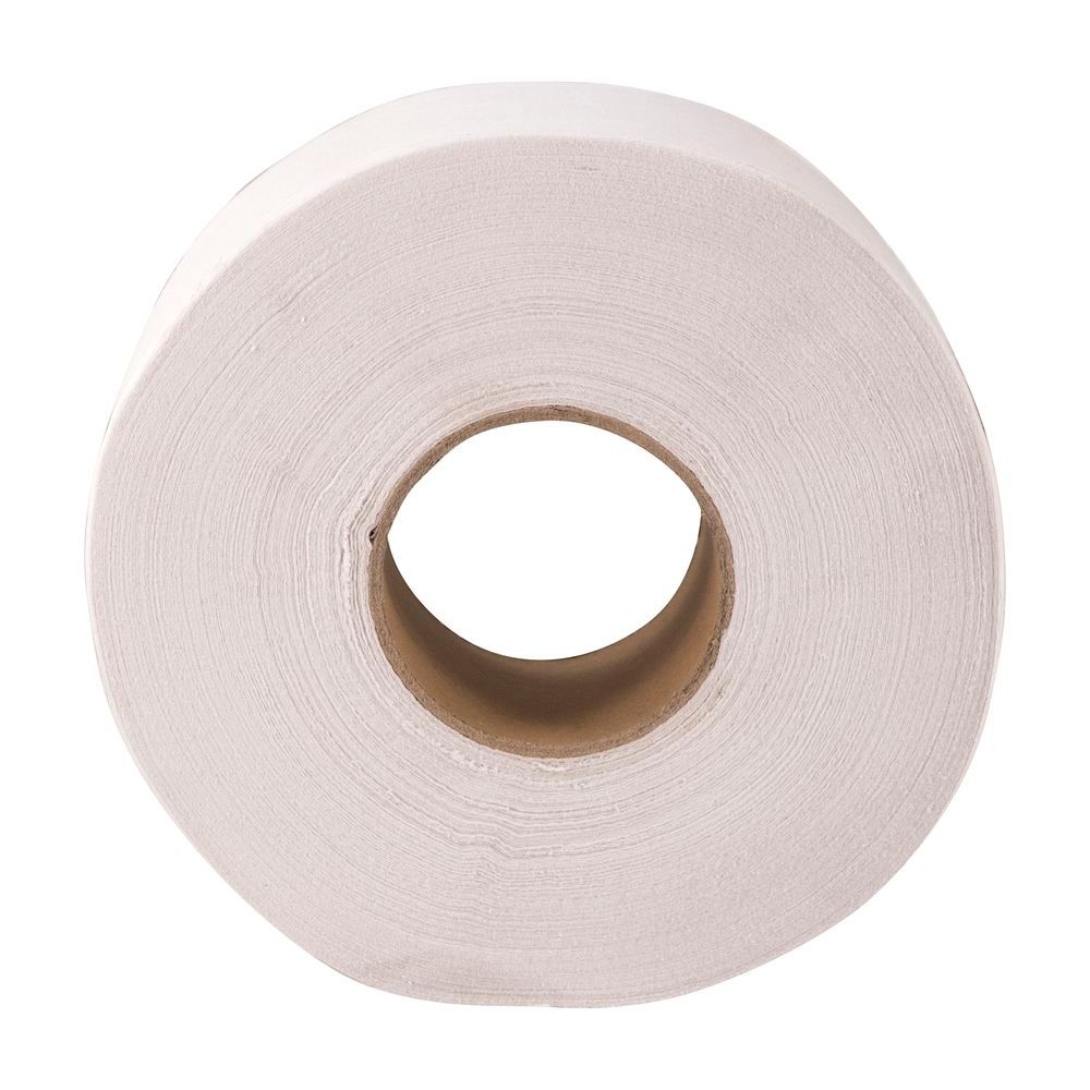 Nova 9 Inch White 2 Ply Jumbo Tissue Roll, 3.7 Inch X 750 Feet -- 12 Per Case