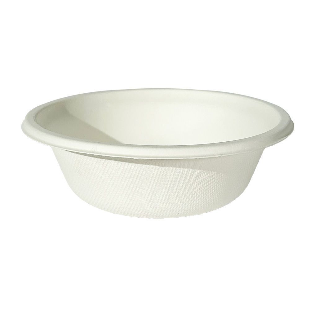 Empress Earth Natural White Heavy Weight Bagasse Bowl, 12 Ounce Capacity -- 1000 Per Case