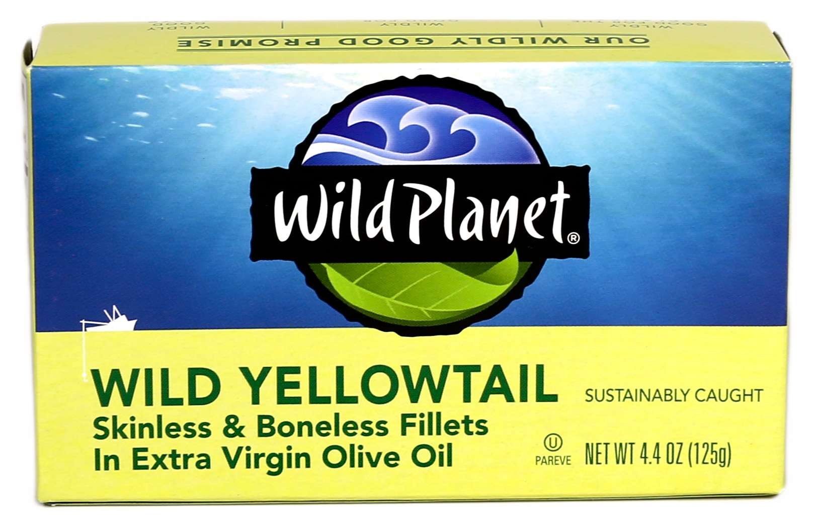 Wild Planet Foods Skinless Boneless Wild Yellowtail Fillets In Extra Virgin Olive Oil, 4.375 Ounce -- 12 Per Case